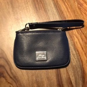 Ralph Lauren navy blue small wristlet